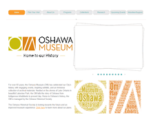 Tablet Screenshot of oshawamuseum.org